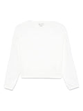 Felpa per bambina Stella McCartney Kids bianco con zip e decorazione sulla manica – Accessorio premium elegante