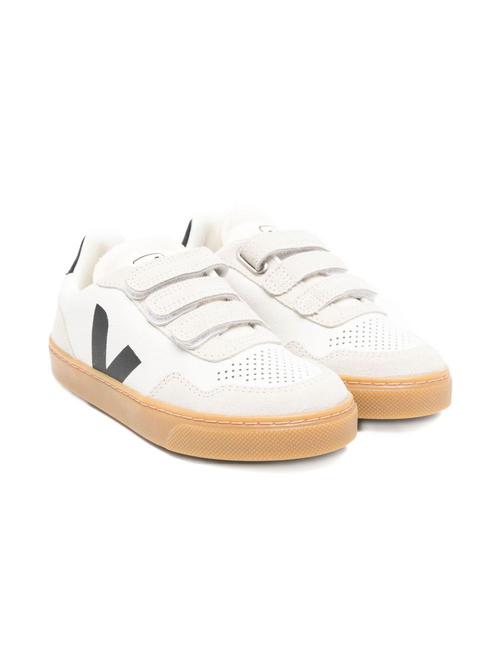 Sneakers per bambino VEJA Kids bianche con applicazione logo