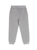 Pantaloni metallizzati per bambina Monnalisa grigio con desgn lavorato a maglia – Accessorio premium elegante