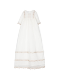Abito per neonata Jesurum Baby Valencienne bianco con ricamo – Accessorio premium elegante
