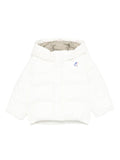 Giubbino per neonati K-Way Kids bianco con design trapuntato – Accessorio premium elegante