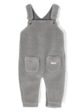 Salopette per neonati Donsje Malur grigio con design in finta pelliccia – Accessorio premium elegante