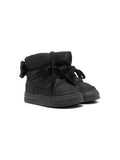 Stivali per bambina Monnalisa nero con design imbottito con glitter – Accessorio premium elegante