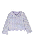 Giacca in tweed con collo a smerlo – Accessorio premium elegante