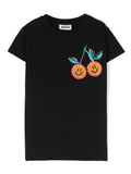 T-shirt per bambina Molo Ranva nero con paillettes – Accessorio premium elegante