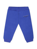 Pantaloni sportivi con stampa per neonato Balmain Kids blu con taglio straight – Accessorio premium elegante