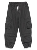 Pantaloni per bambino MSGM Kids grigio modello cargo affusolato – Accessorio premium elegante