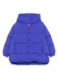 Giubbino per bambina Save The Duck Kids Glenda blu con orlo asimmetrico – Accessorio premium elegante