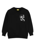 Felpa per bambino Off-White Kids nera con logo stampato – Accessorio premium elegante