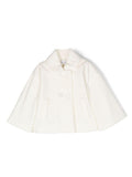 Cappotto per neonata Jesurum Baby bianco in doppiopetto in finta pelliccia – Accessorio premium elegante