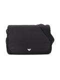Borsa fasciatoio per neonati Emporio Armani Kids nera con logo – Accessorio premium elegante