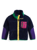 Giubbino per bambina Ralph Lauren Kids Polo Pony blu in finto shearling – Accessorio premium elegante