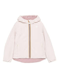 Giubbino per bambina K-Way Kids rosa con cappuccio classico – Accessorio premium elegante