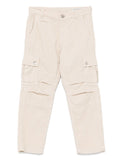 Pantaloni per bambino Brunello Cucinelli Kids beige a coste con tasche laterali – Accessorio premium elegante