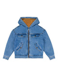 Giubbino per bambino Moschino Kids in denim con interno in pelliccia – Accessorio premium elegante