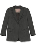 Blazer per donna The M grigio con motivo a spina di pesce – Accessorio premium elegante
