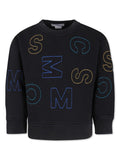 Felpa per bambino Stella McCartney Kids nero con ricamo – Accessorio premium elegante