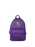 Zaino per bambina Polo Ralph Lauren Kids viola con motivo orso ricamato – Accessorio premium elegante