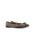 Ballerina per bambina Versace Kids marrone con motivo animalier – Accessorio premium elegante
