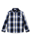 Camicia per bambino Givenchy Kids nero con fantasia tartan – Accessorio premium elegante