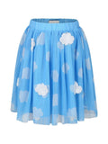 Gonna azzurra in tulle per bambina con stampa nuvole Stella McCartney Kids – Accessorio premium elegante