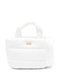 Borsa tote per bambina Elisabetta Franchi La Mia Bambina bianco con design imbottito – Accessorio premium elegante