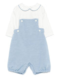 Tutina per neonato La Stupenderia bianco e azzurro a pois – Accessorio premium elegante