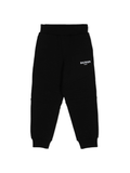 Pantaloni sportivi con stampa per bambino Balmain Kids nero con vita elasticizzata – Accessorio premium elegante