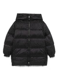 Giubbino con ricamo per bambina Moschino Kids nero con orli elasticizzati – Accessorio premium elegante