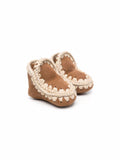Stivali Eskimo per neonati Mou Kids marroni con fodera in pelle – Accessorio premium elegante