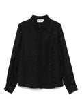 Camicia con effetto jacquard per bambina Moschino Kids con maniche lunghe – Accessorio premium elegante