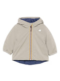 Giubbino per neonato K-Way Kids grigio con design reversibile – Accessorio premium elegante