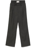 Pantaloni per donna The M grigio con motivo a spina di pesce – Accessorio premium elegante