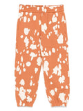 Pantaloni sportivi arancioni per bambina con stampa all over Stella McCartney Kids – Accessorio premium elegante