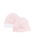 Cappello per neonata Givenchy Kids rosa con stampa (set di 2) – Accessorio premium elegante