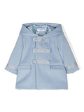 Cappotto per neonati Colorichiari azzurro con chiusura doppiopetto con bottoni – Accessorio premium elegante