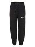 Pantaloni sportivi neri per bambino con stampa logo MSGM Kids – Accessorio premium elegante