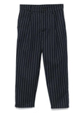 Pantaloni gessati blu per bambina Douuod Kids – Accessorio premium elegante