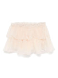 Gonna tutù bassa per neonata Donsje beige con elastico in vita – Accessorio premium elegante