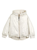 Piumino per bambina Brunello Cucinelli Kids bianco reversibile – Accessorio premium elegante