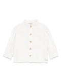 Camicia Flo per neonata Donsje bianca con colletto alla coreana – Accessorio premium elegante