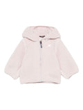 Cappotto in pelliccia sintetica per neonati K Way Kids rosa con cappuccio effetto teddy – Accessorio premium elegante