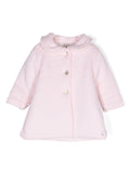 Cappotto Glaciar per neonata Paz Rodriguez rosa con bordo in pizzo – Accessorio premium elegante