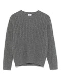 Maglione a maglia intrecciata per neonato Il Gufo grigio con design lavorato a maglia – Accessorio premium elegante