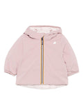 Giubbino per neonata K-Way Kids rosa con design reversibile – Accessorio premium elegante