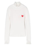 Maglione collo alto con ricamo – Accessorio premium elegante