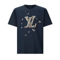 LV Large Embroidered Logo Navy Blue Cotton – Accessorio premium elegante