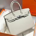 Hermes Birkin Pearl Gray and Silver Togo Leather 250048 – Accessorio premium elegante