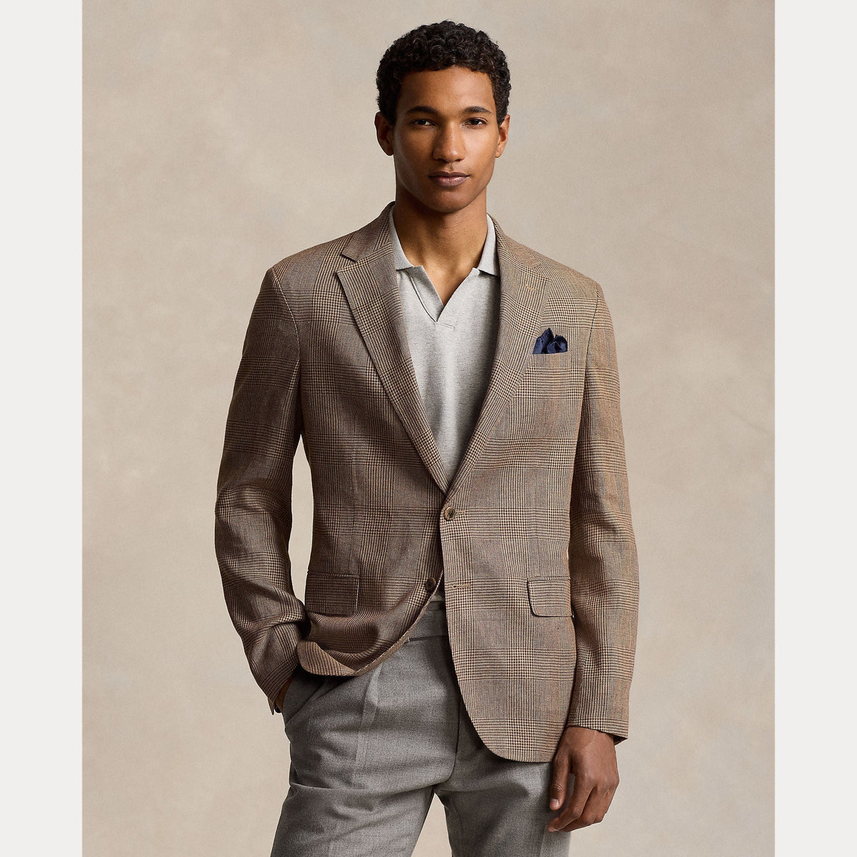 POLO SOFT MODERN GLEN PLAID SUIT JACKET – Accessorio premium elegante