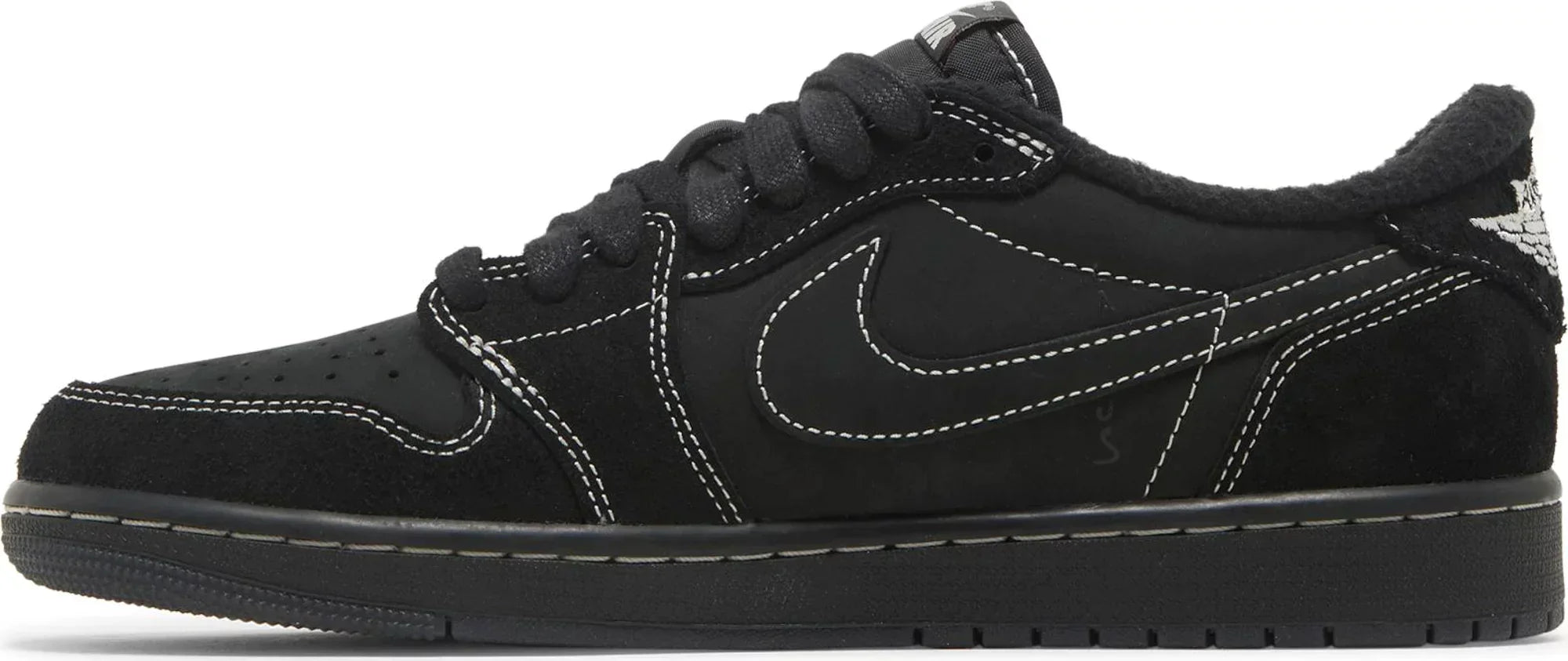 Travis Scott x Air Jordan 1 Low OG SP 'Black Phantom' Sneakers for Men